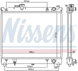 Radiator racire motor Nissens 64079