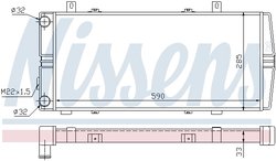 Radiator racire motor Nissens 64102