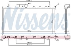 RADIATOR RACIRE MOTOR NISSENS 64123 - Compatibil cu SUBARU