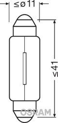 BEC, LUMINI INTERIOARE OSRAM 6413 - Compatibil cu ALFA ROMEO, ALPINA, AUDI, AUTOBIANCHI, BMW, CHEVROLET, CITROEN, DAEWOO, DAIHAT