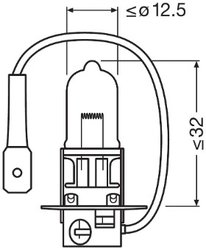 Bec, far faza lunga Osram 64151NL