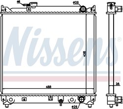RADIATOR RACIRE MOTOR NISSENS 64155 - Compatibil cu SUZUKI