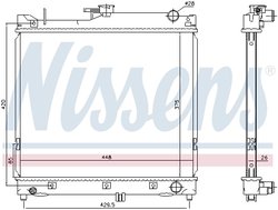 Radiator racire motor Nissens 64162
