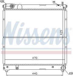 Radiator racire motor Nissens 64163