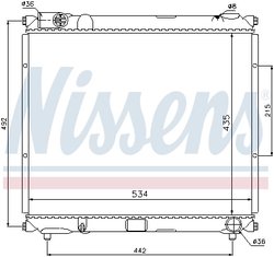 Radiator racire motor Nissens 64169