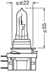 Bec, far faza lunga Osram 64177