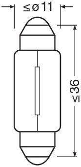 BEC, ILUMINARE NUMAR CIRCULATIE OSRAM 6418 - Compatibil cu ABARTH, ALFA ROMEO, ALPINA, AUDI, AUSTIN, AUTOBIANCHI, BMW, CHEVROLET