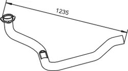 RACORD EVACUARE DINEX 64186 - Piesa auto compatibila cu mai multe marci