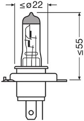 Bec, far faza lunga Osram 64193NL