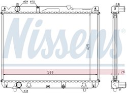 RADIATOR RACIRE MOTOR NISSENS 64196A - Compatibil cu SUZUKI