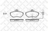 SET PLACUTE FRANA STELLOX 642 012B-SX - Compatibil cu AUDI, SEAT, VW