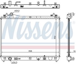 Radiator racire motor Nissens 64199