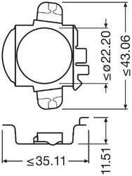 DULIE, FAR OSRAM 64210DA03 - Piesa auto compatibila cu mai multe marci