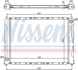 RADIATOR RACIRE MOTOR NISSENS 642161 - Compatibil cu HONDA, MG, ROVER