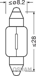 BEC, LUMINI INTERIOARE OSRAM 6428 - Compatibil cu HONDA, JAGUAR, KIA, PORSCHE, PUCH, SKODA, VW