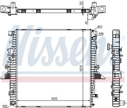 Radiator racire motor Nissens 64320A