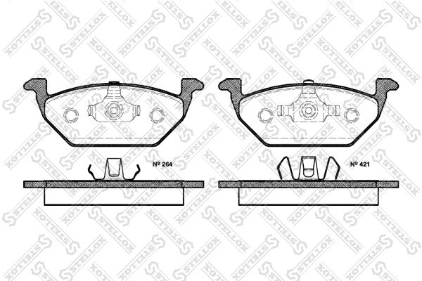 Set placute frana Stellox 644 020B-SX