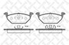 Set placute frana Stellox 644 020B-SX