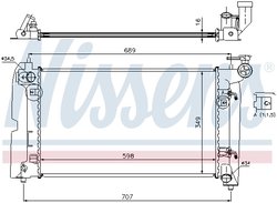 Radiator racire motor Nissens 646321