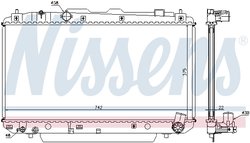 RADIATOR RACIRE MOTOR NISSENS 64638A - Compatibil cu TOYOTA