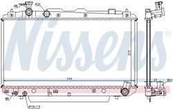 Radiator racire motor Nissens 64639A