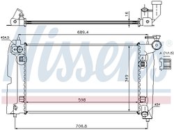 Radiator racire motor Nissens 64646A