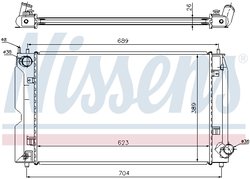 Radiator racire motor Nissens 64647A