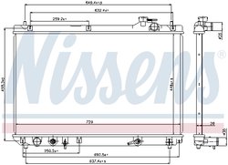 RADIATOR RACIRE MOTOR NISSENS 64659 - Compatibil cu LEXUS