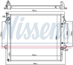 RADIATOR RACIRE MOTOR NISSENS 64661 - Compatibil cu LEXUS