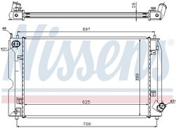 RADIATOR RACIRE MOTOR NISSENS 64679A - Compatibil cu TOYOTA