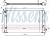 RADIATOR RACIRE MOTOR NISSENS 64679A - Compatibil cu TOYOTA