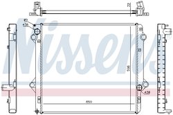 RADIATOR RACIRE MOTOR NISSENS 646803 - Compatibil cu TOYOTA