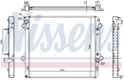 RADIATOR RACIRE MOTOR NISSENS 646804 - Compatibil cu TOYOTA