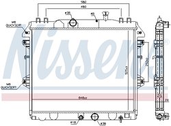 Radiator racire motor Nissens 646807
