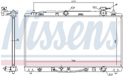 RADIATOR RACIRE MOTOR NISSENS 646812 - Compatibil cu LEXUS, TOYOTA
