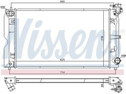Radiator racire motor Nissens 646857