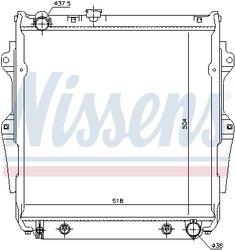 Radiator racire motor Nissens 646862