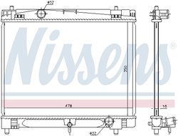 Radiator racire motor Nissens 646877
