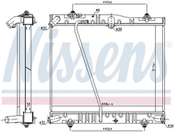 Radiator racire motor Nissens 646893