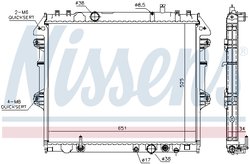 Radiator racire motor Nissens 646897