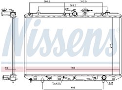 Radiator racire motor Nissens 646927
