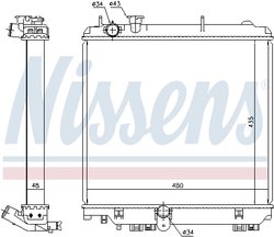 Radiator racire motor Nissens 646929