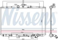 RADIATOR RACIRE MOTOR NISSENS 646936 - Compatibil cu LEXUS