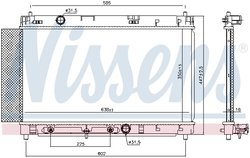 RADIATOR RACIRE MOTOR NISSENS 646942 - Compatibil cu TOYOTA