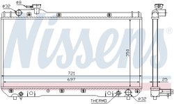 RADIATOR RACIRE MOTOR NISSENS 64706 - Compatibil cu TOYOTA