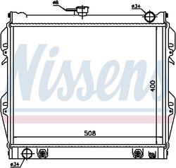 RADIATOR RACIRE MOTOR NISSENS 64728 - Compatibil cu TOYOTA, VW