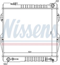 RADIATOR RACIRE MOTOR NISSENS 64847 - Compatibil cu TOYOTA