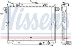 RADIATOR RACIRE MOTOR NISSENS 64881 - Compatibil cu TOYOTA