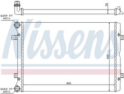 Radiator racire motor Nissens 65014