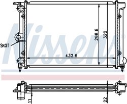 Radiator racire motor Nissens 651631